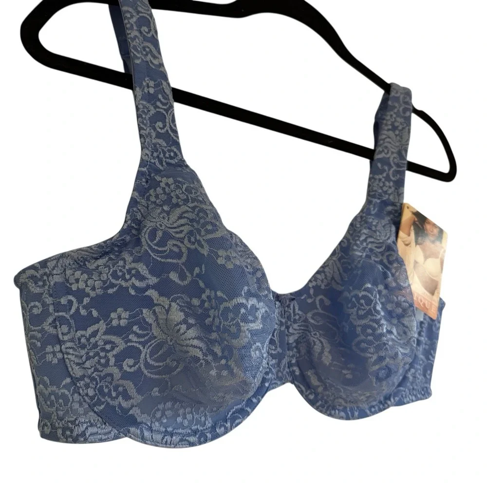 Cacique Blue Lace Underwire Bra
